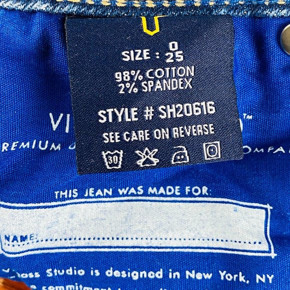 Vigoss Studio The Ritz Cuffed Jean Shorts 0 25 - Picture 10 of 10